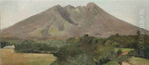 Landscape With Volcano by Carel Lodewijk Dake the Younger