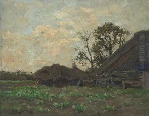 On The Farm (+ The Old Barn, Smlr; Pair) by Carel Lodewijk Dake the Younger