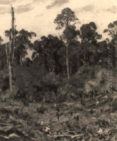 Men Working A Forest - view 1