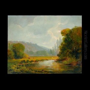 River And Mountain by Tilden Daken