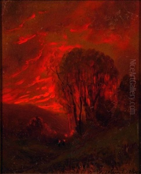 Landscape At Sunset - view 1