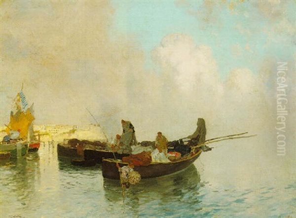 Fishermen In The Evening - view 1
