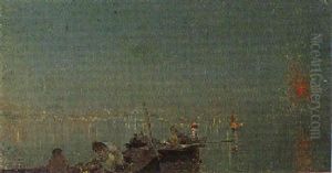 Luci Nel Golfo Di Napoli