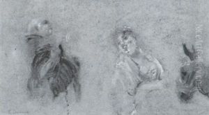 Studio Di Figure In Costume by Eduardo Dalbono