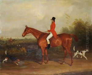 Chestnut Hunter With The Huntsman Up by David of York Dalby