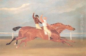 Llegada Del Derby De Epson. Acteon Batiendo A Memnon by David of York Dalby