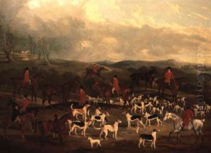 The Hon. Edward Petre Of Stapleton Park With The Badsworth Hounds by David of York Dalby