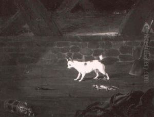 A Terrier Ratting In A Barn