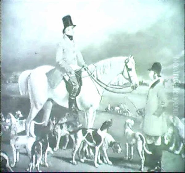 Henry John Conyers Esq., Of Copt Hall, Epping, Essex, Mounted On A Grey, With Jem Morgan, Huntsman, And Hounds... - view 1