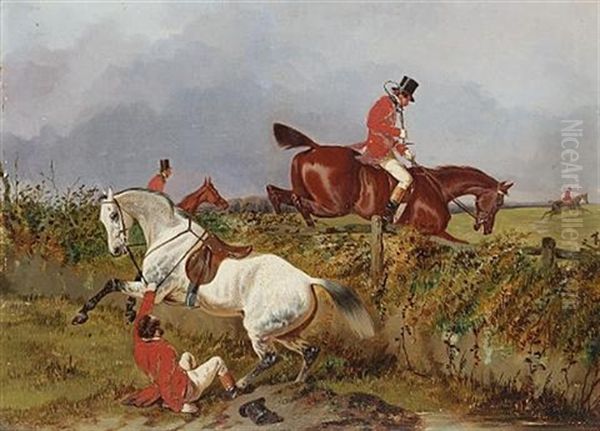 A Fall At The Fence (+ Clearing The Ditch; Pair) - view 1