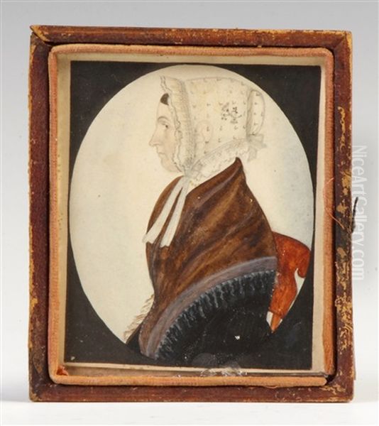 Lady W/bonnet In Red Chair - view 1