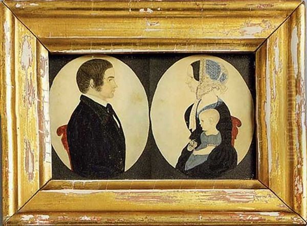 A Father (+ A Mother Holding An Infant; Pair) - view 1