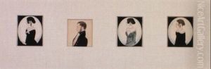 Portraits Of The Beuregard Family Of New Orleans by Justus Dalee