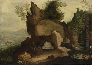 Saint Jerome In Penitence by Cornelis Van Dalem
