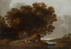 Baumlandschaft Mit Nymphen