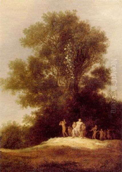 A Landscape With Silenus Leading A Bacchanal - view 1