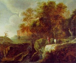 Bewaldete Landschaft Mit Einem Hirten Bewaldete Landschaft Mit Einem Hirten