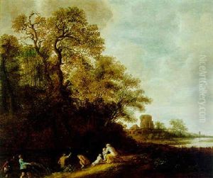 Bewaldete Fluslandschaft Mit Latona Und Den Froschen Bewaldete Fluslandschaft Mit Latona Und Den Froschen