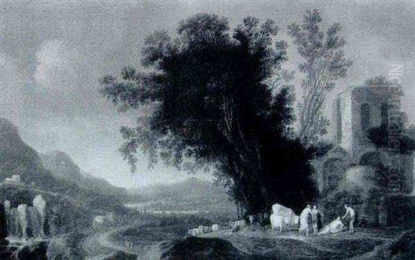 Fluslandschaft Mit Pastoraler Idylle - view 1