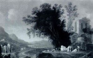 Fluslandschaft Mit Pastoraler Idylle Fluslandschaft Mit Pastoraler Idylle