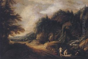 Landscape With Satyrs And Nymphs Bathing