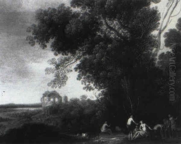 Arkadische Landschaft Mit Hirten - view 1