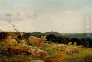 Far Pa En Hoj Ved Skarritsoen by Carlo Edoardo Dalgas