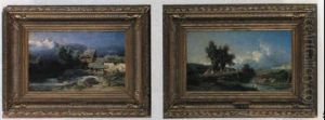 Paysage Au Moulin Dans L'oberland by Leonard-Alexis Dalige de Fontenay