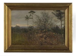 Autumn Landscape by Hans Mathias Halten Dall