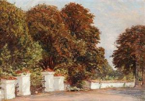 Entrance To A Garden by Hans Mathias Halten Dall