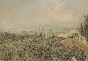 Veduta Di Firenze by Hans Mathias Halten Dall