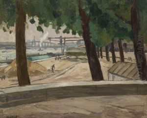 Quai De Seine A Paris by Louis Robert Antral