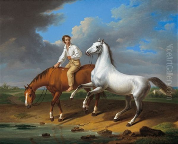 Junger Reiter Mit Handpferd - view 1