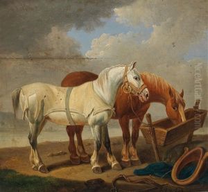 Horses At The Trough
