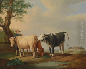 Landliche Idylle by Alexander Johann Dallinger Von Dalling