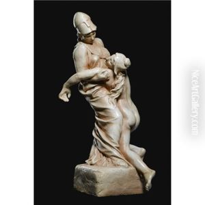 La Sagesse Soutenant La Liberte (wisdom Supporting Liberty) by Aime-Jules Dalou