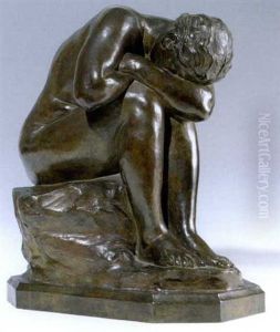 La Verite Meconnue Ou Le Miroir Brise by Aime-Jules Dalou