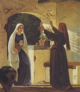 Elisabeth Hylder Maria. Scene Fra Lukas-evangeliet Kap by Christen Dalsgaard