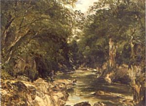 A Fisherman On The Banks Of A River