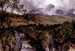 Herbstliche Flusslandschaft by James B. Dalziel
