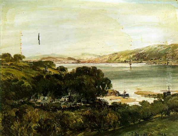 View Of A Bay With A Small Town - view 1