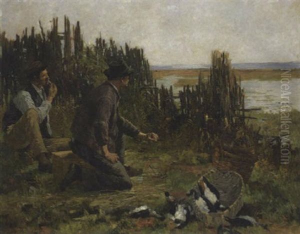 Zwei Bauern Auf Der Entenjagd - view 1