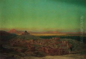 View Of A Middle Eastern Town by Eugene Damas