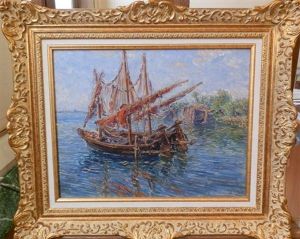 Bateaux Chioggia by Edouard-Jean Dambourgez