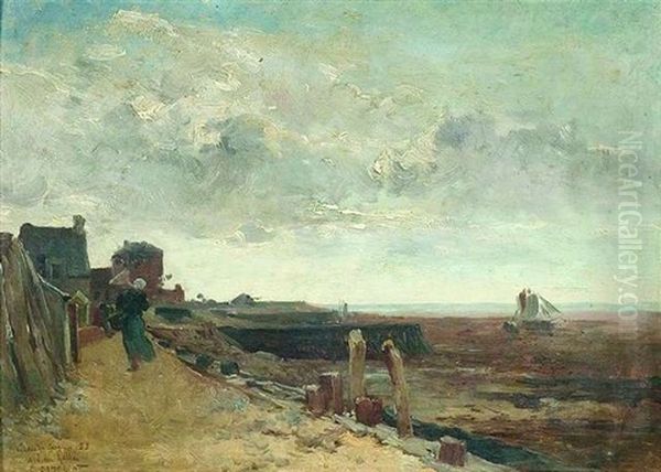 Kustenlandschaft Unter Wolkenverhangenem Himmel - view 1