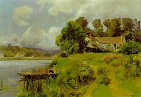 Fluslandschaft Im Fruhling - view 1