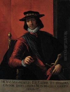 Fantasy Portrait Of Ugo Alberti Iv With A Sword