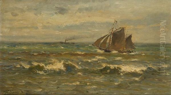 Voile Et Vapeur En Mer Du Nord - view 1