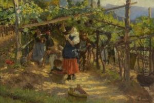 Weinernte by Rudolf Dammeier