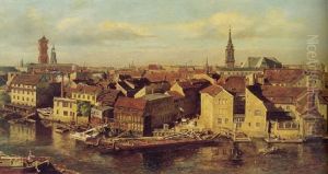 Die Spree Langs Der Stralauer Strasse